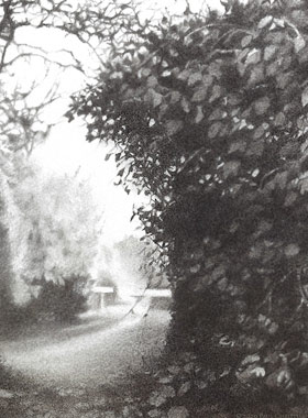 Paul Christiaan Bos, charcoal Alleyway Nr. 2